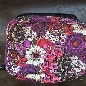 Floral Quilted Vera Bradley Cosmetic Bag